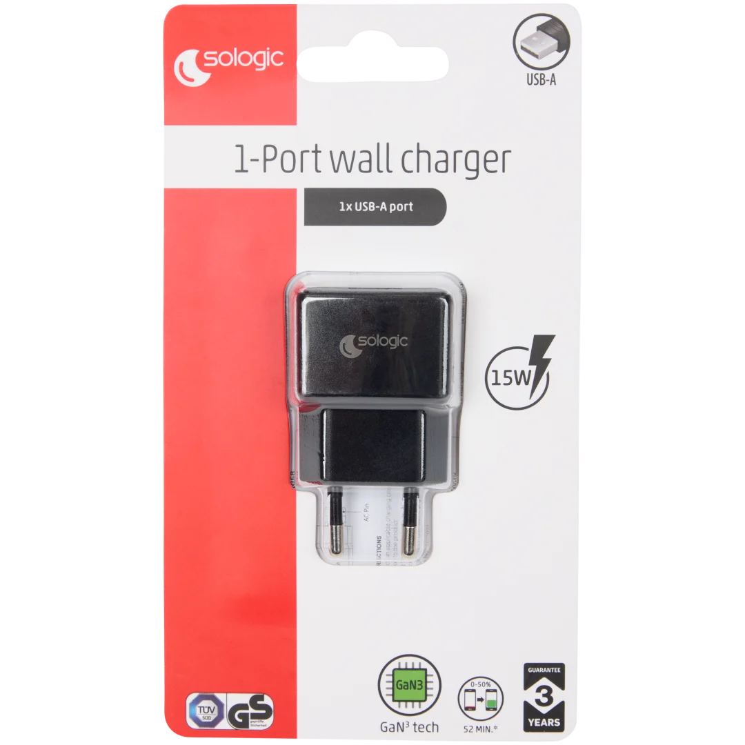 Carregador de parede Sologic USB-A