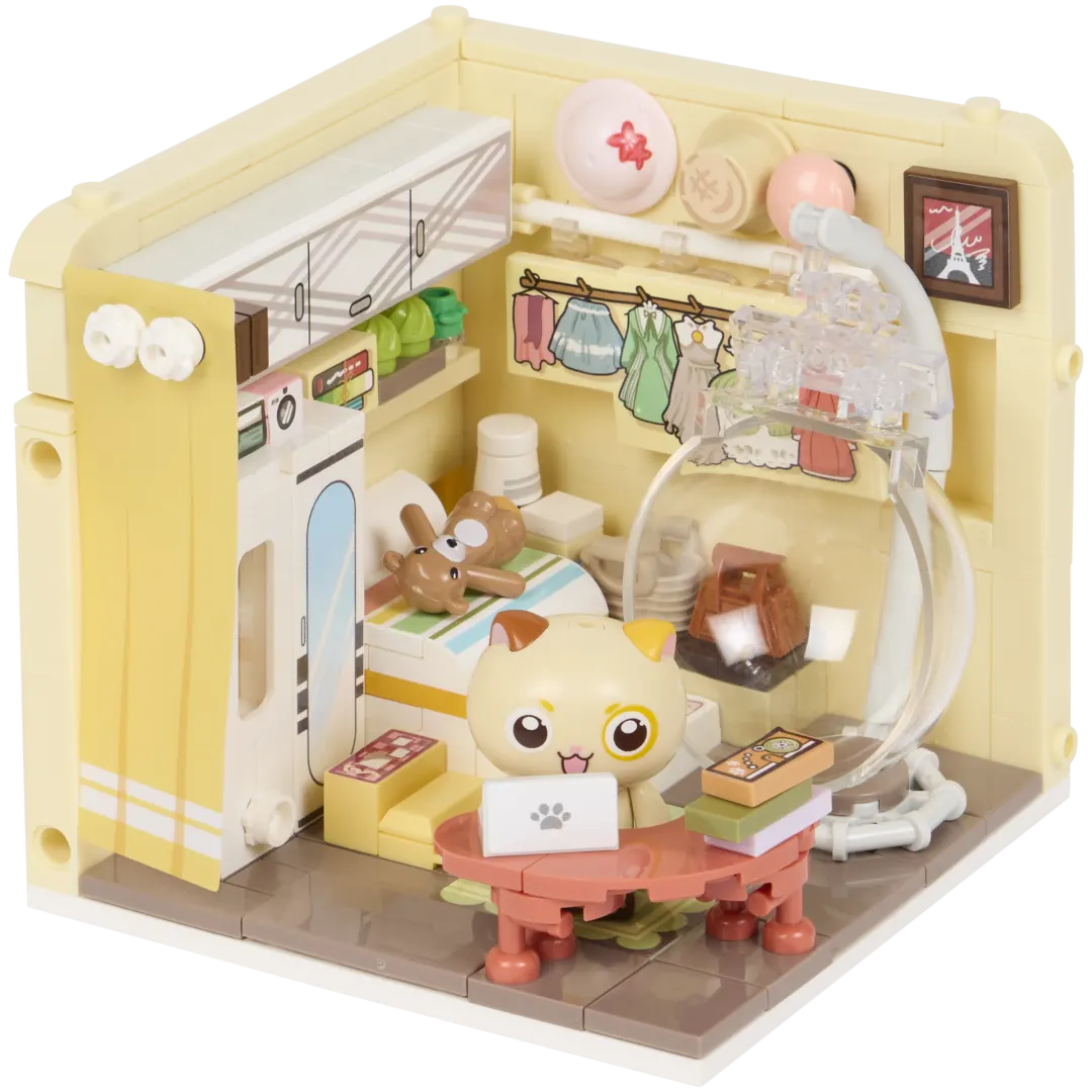 Set kawaii cu blocuri de construit