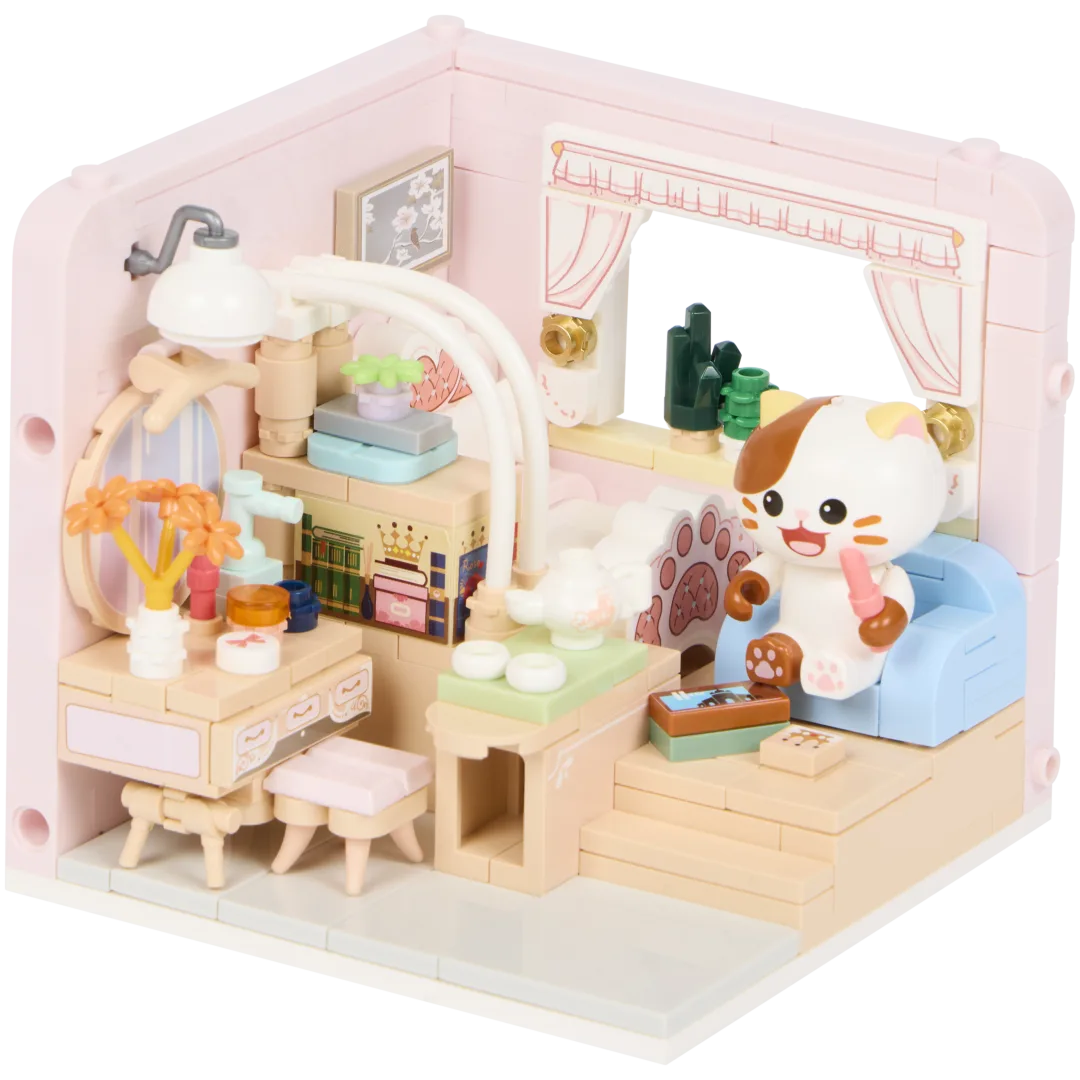 Set kawaii cu blocuri de construit