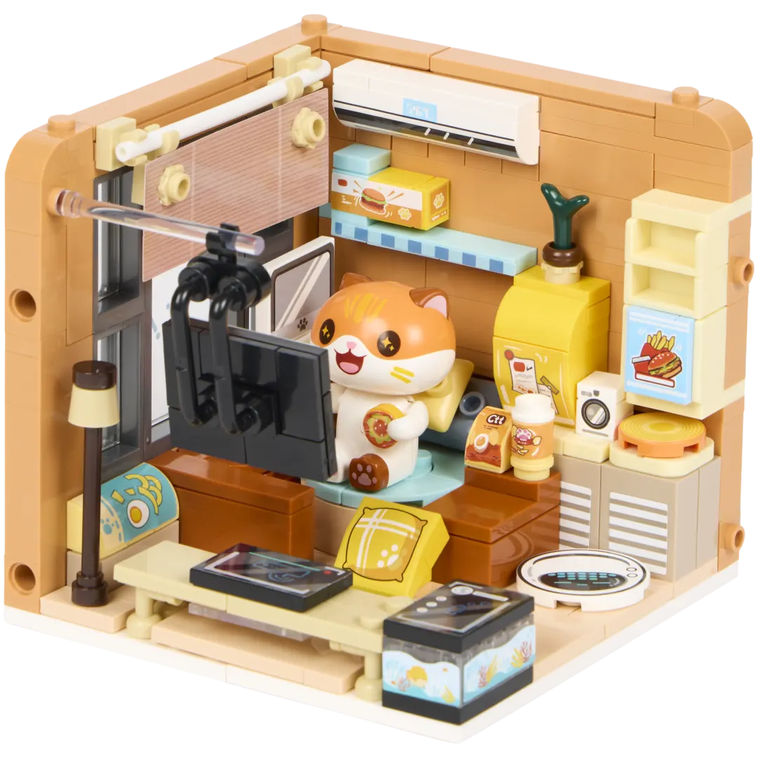 Set kawaii cu blocuri de construit