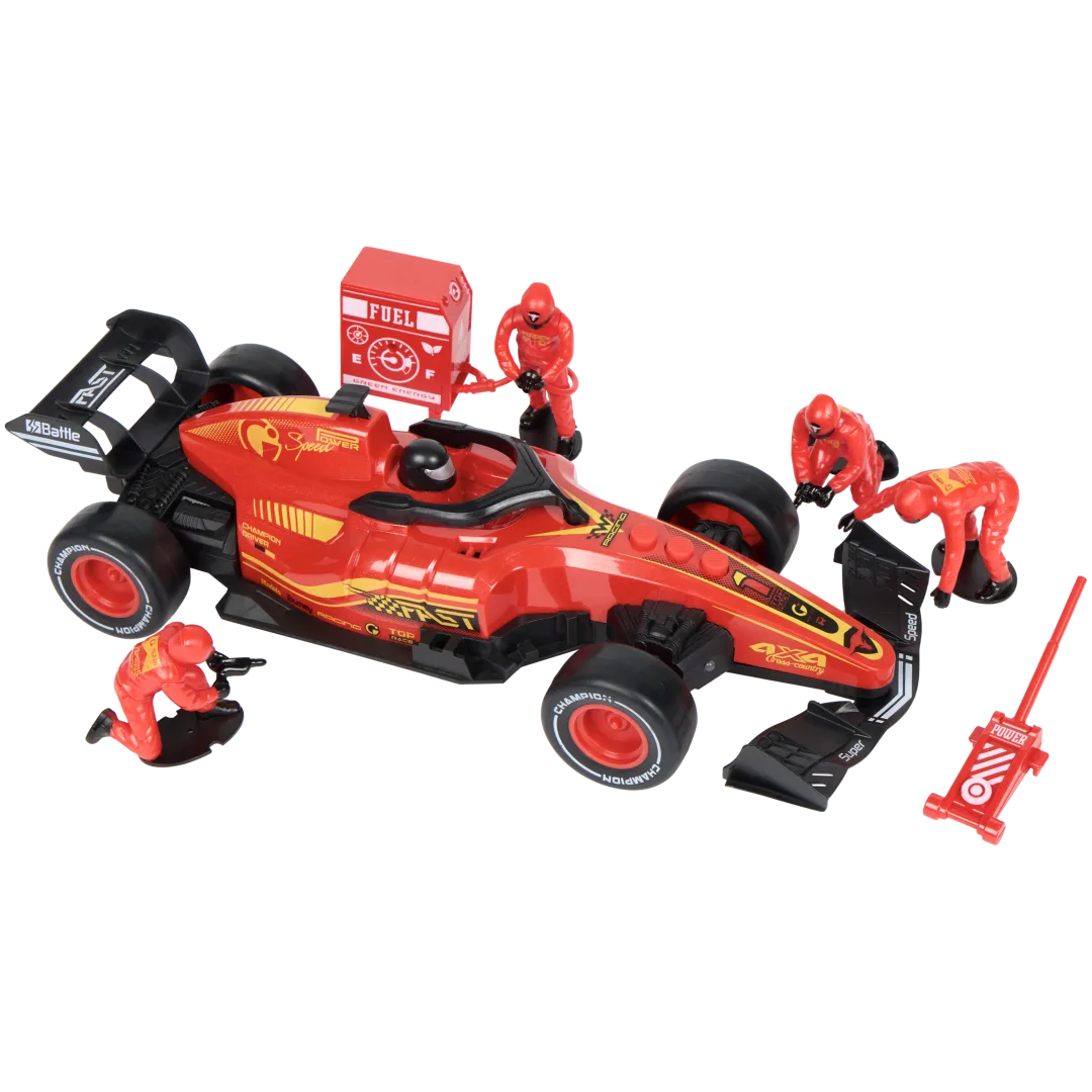 Hrací sada závodní auto v boxech