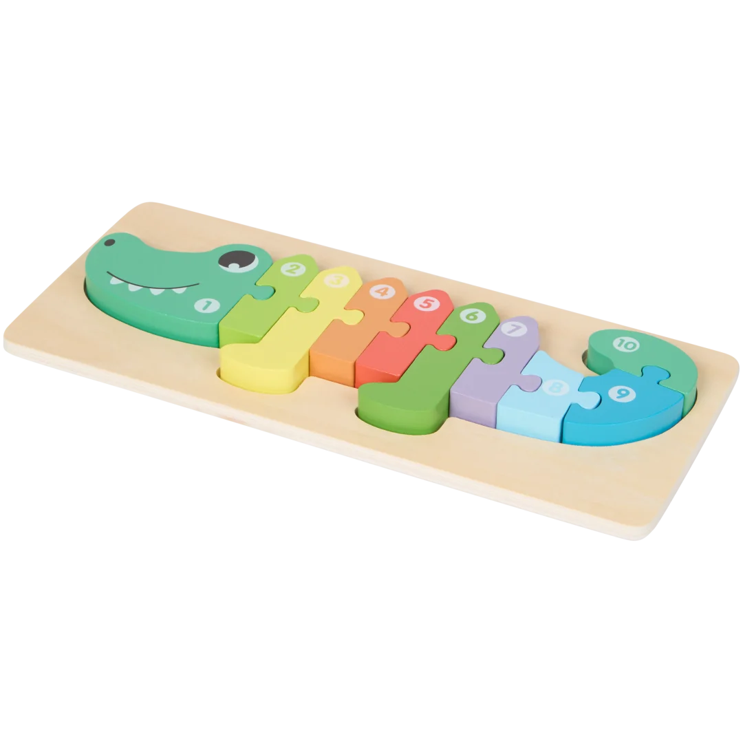 Puzzle din lemn cu animale Mini Matters