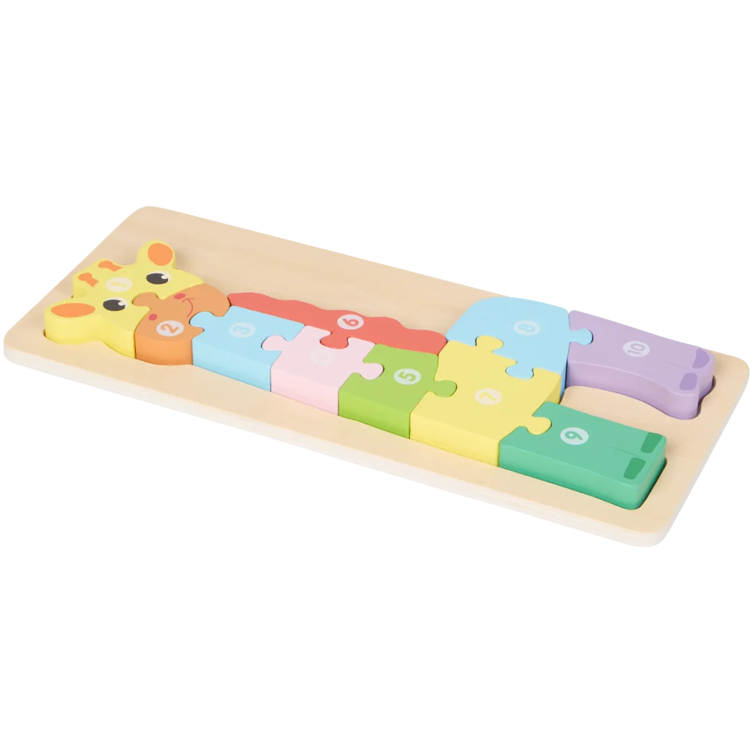 Puzzle din lemn cu animale Mini Matters
