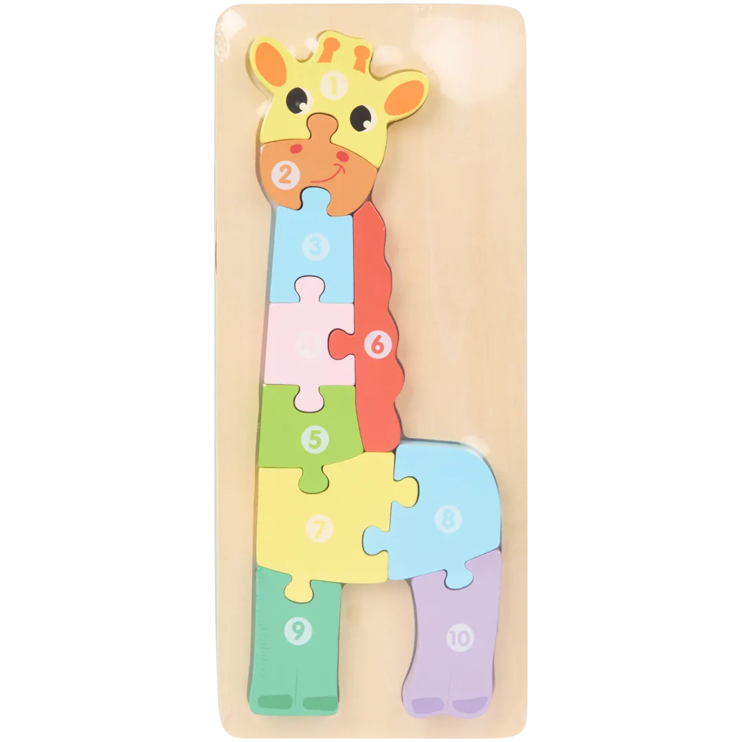 Puzzle din lemn cu animale Mini Matters
