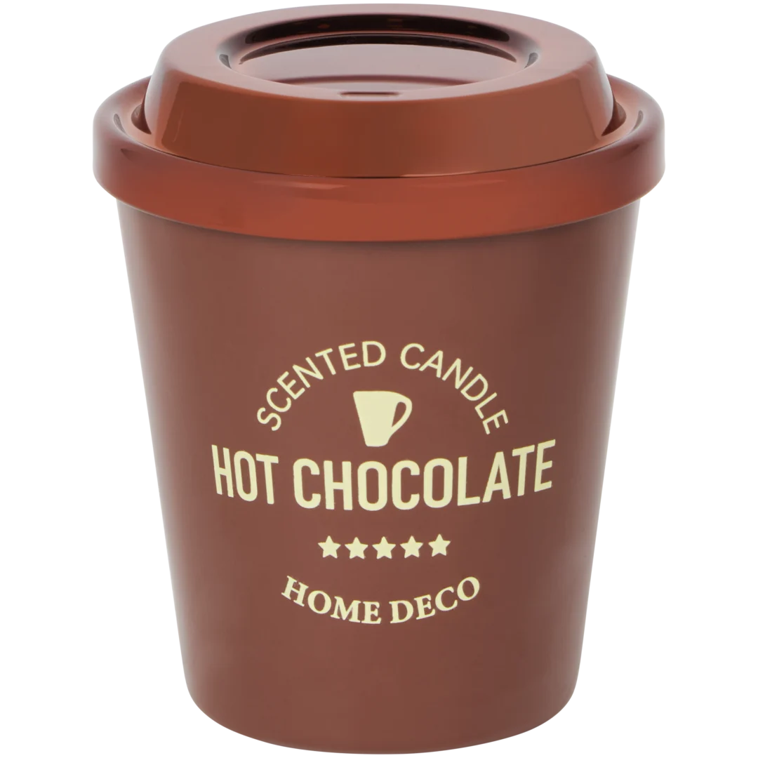 Candela profumata in tazza da caffè