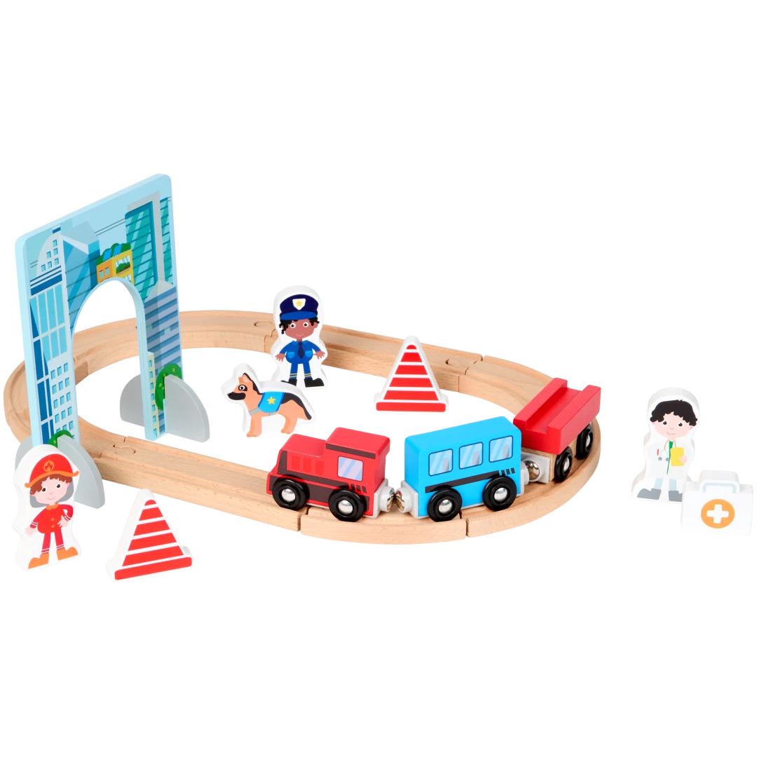Trenino e binari in legno Mini Matters 2