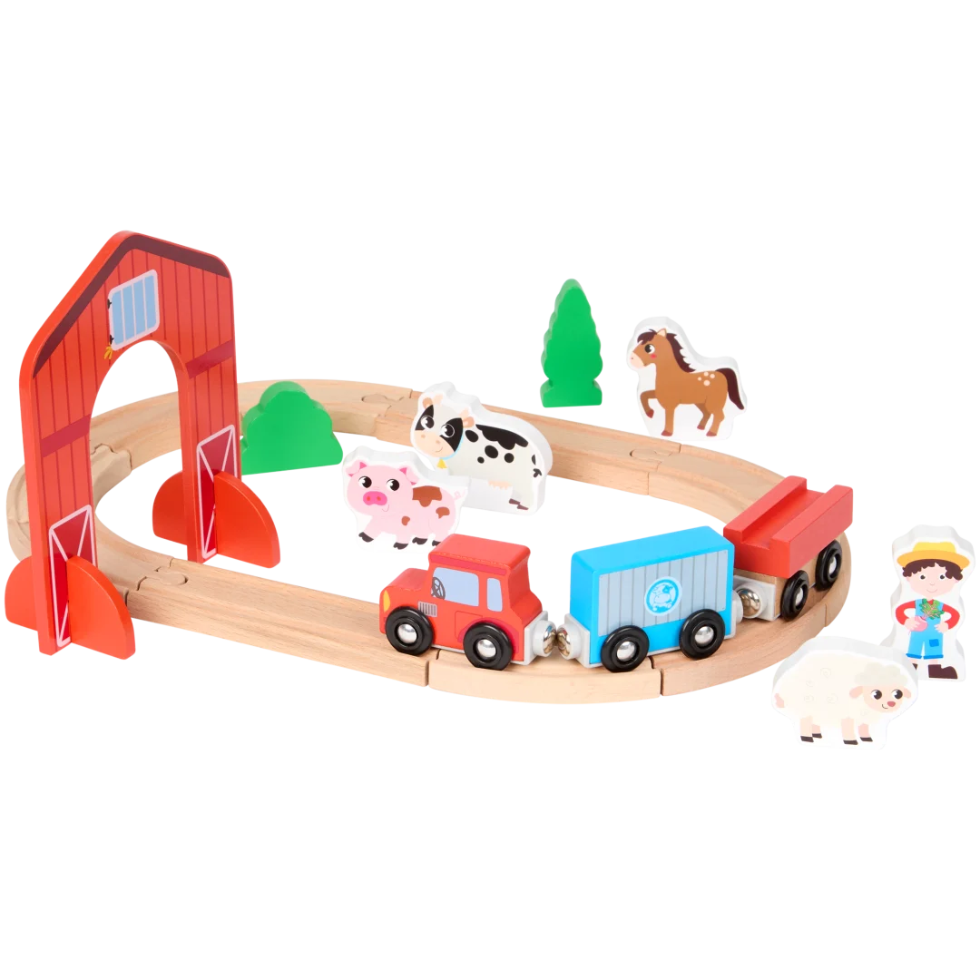 Trenino e binari in legno Mini Matters 3