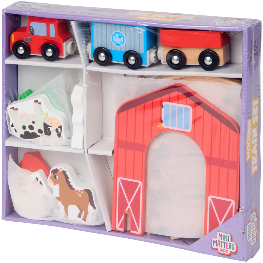 Trenino e binari in legno Mini Matters 5