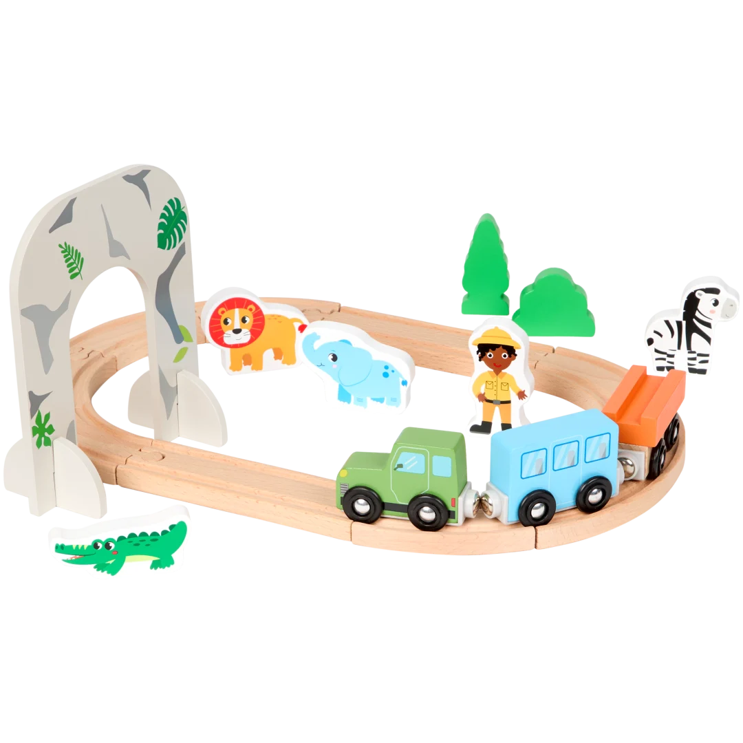 Trenino e binari in legno Mini Matters 1