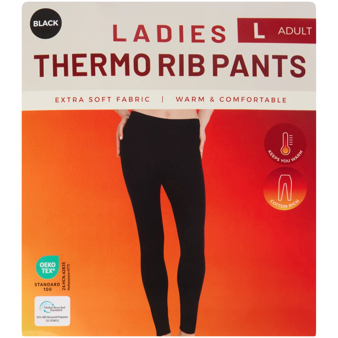 Dames thermolegging Rib