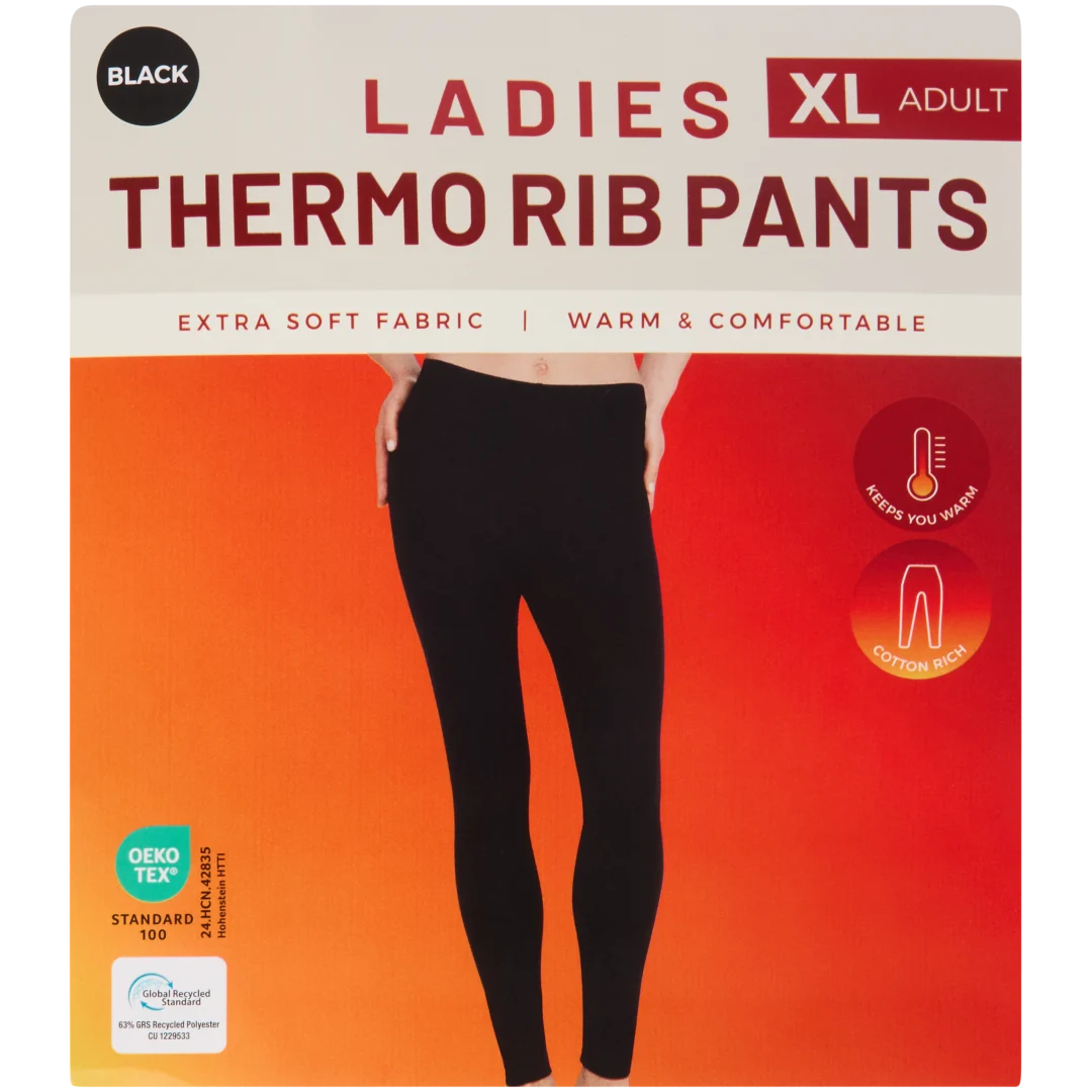 Leggings térmicas Efeito canelado