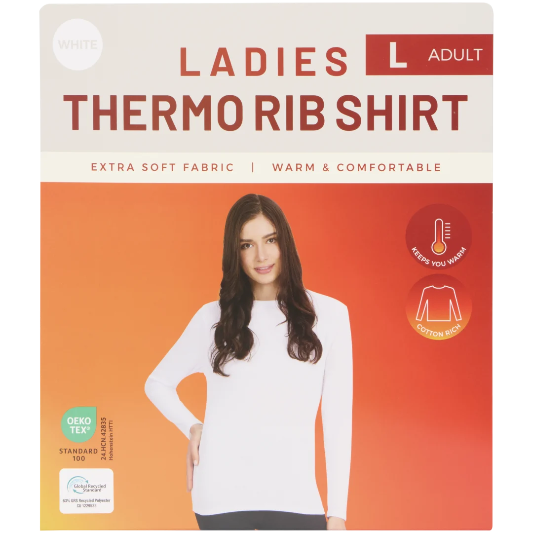 Dames thermo longsleeve Rib