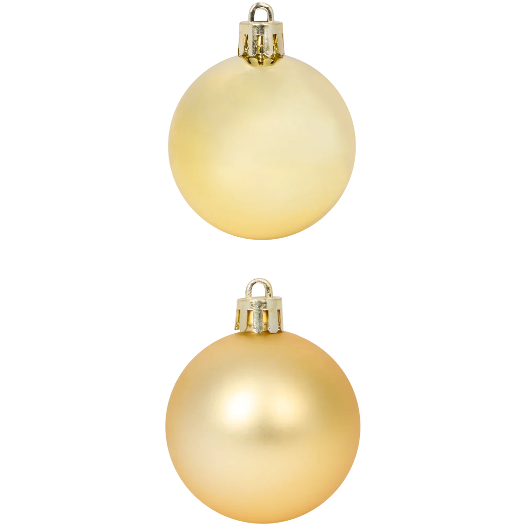 Bolas de Natal em plástico