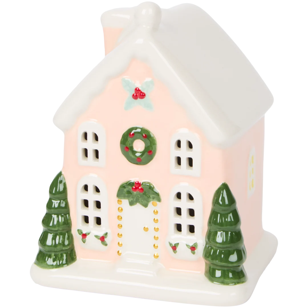 Casinha de Natal com luz LED