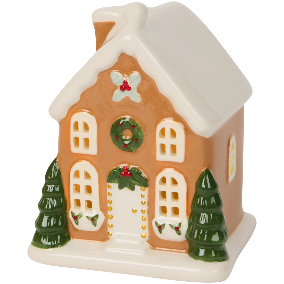 Casinha de Natal com luz LED