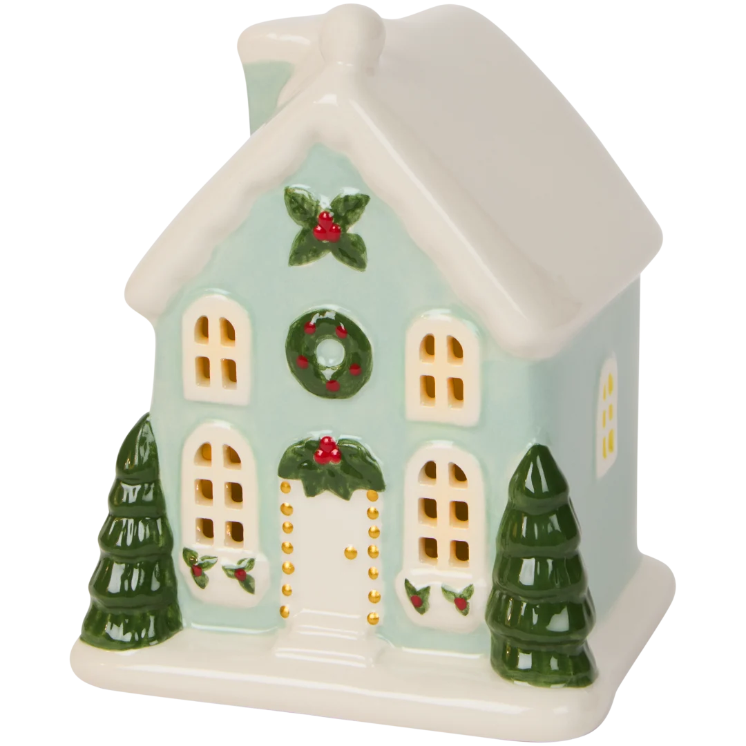 Casinha de Natal com luz LED