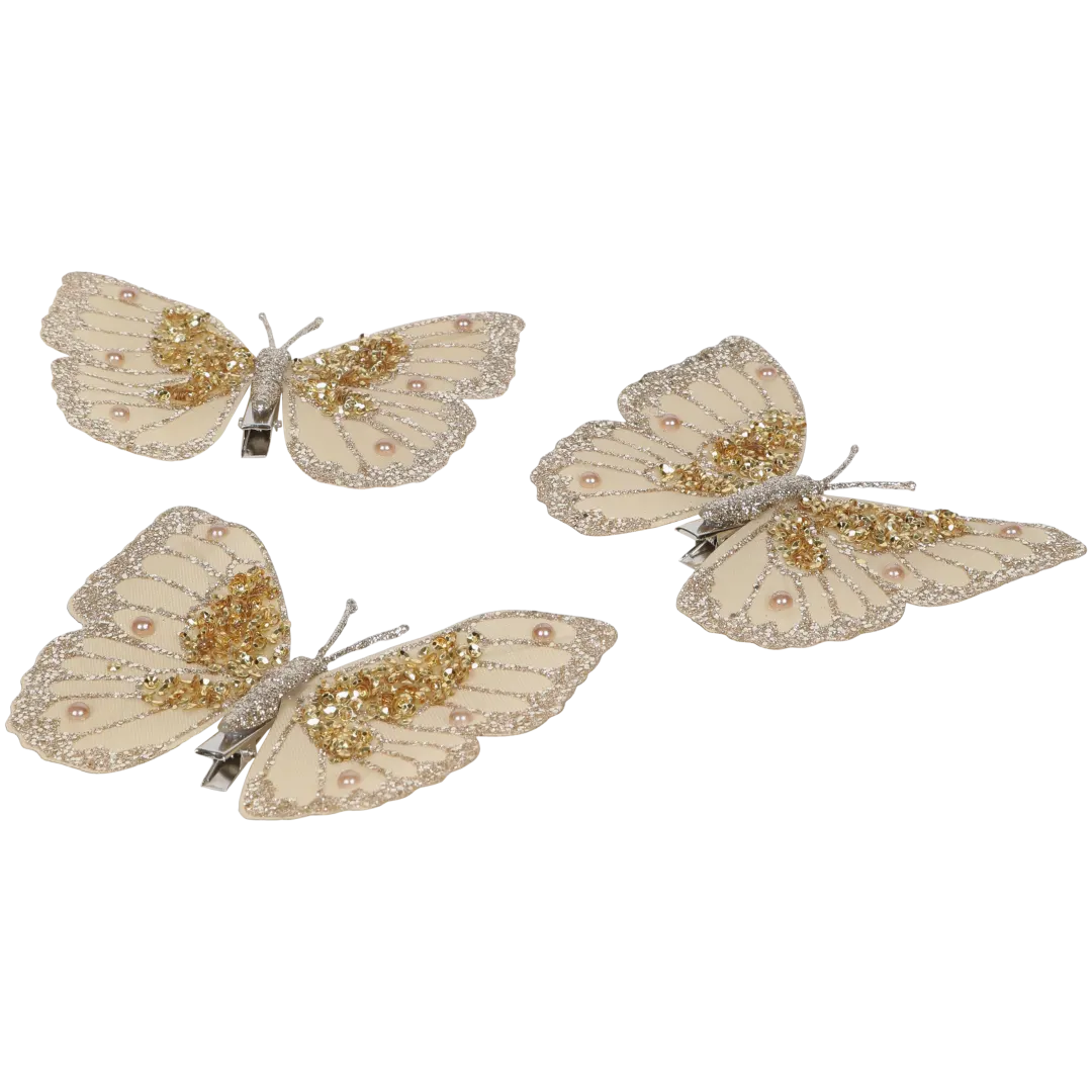 Papillons avec pince