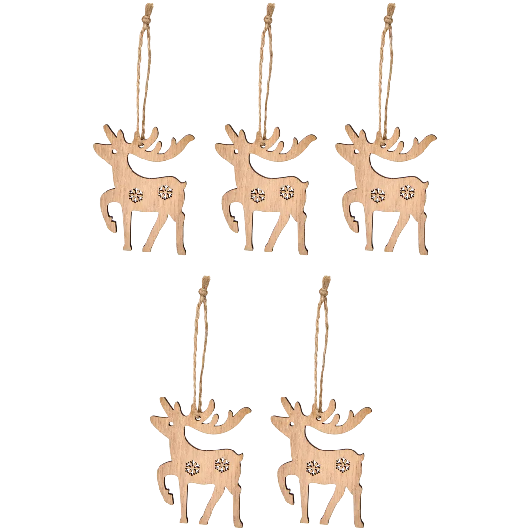 Suspensions de Noël en bois 1