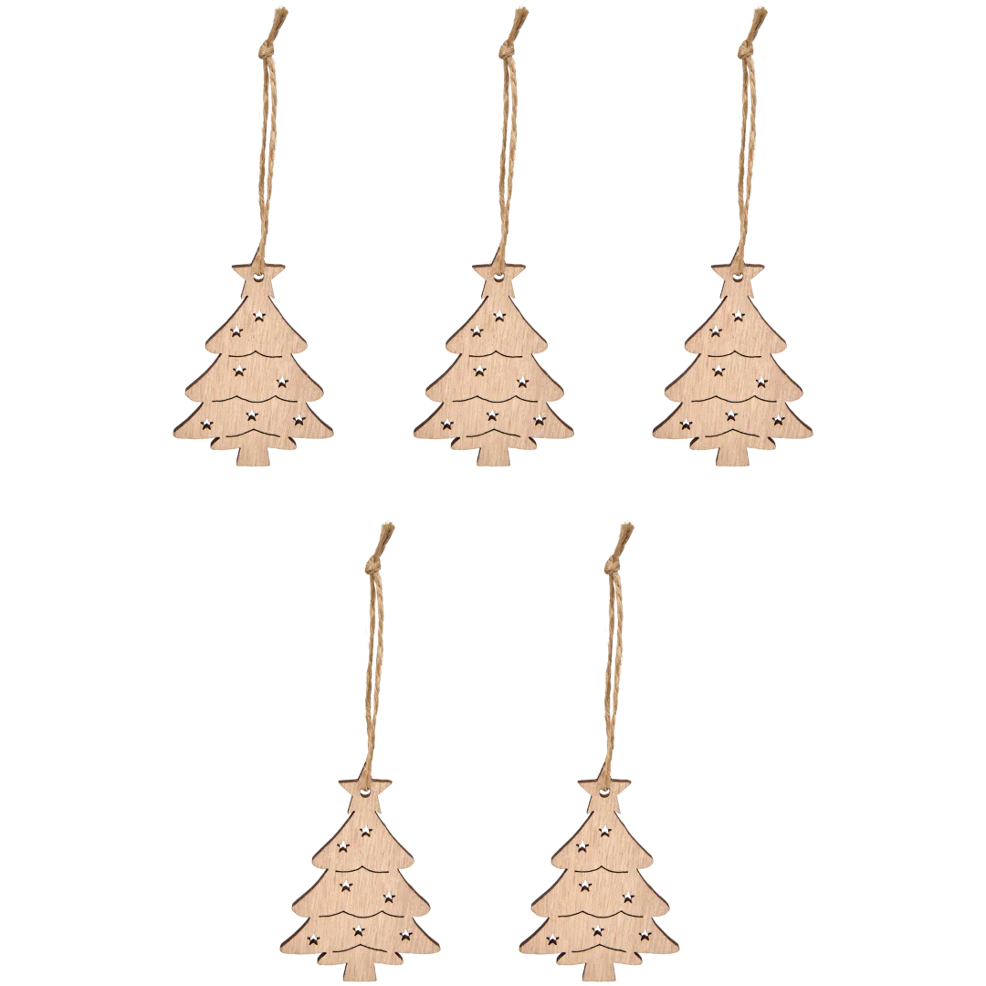 Suspensions de Noël en bois 2