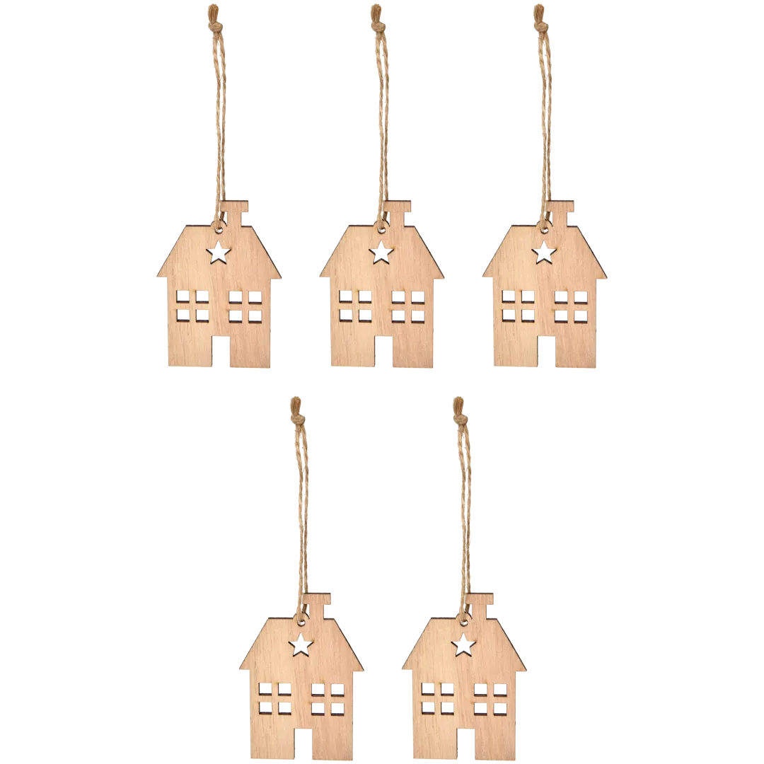 Suspensions de Noël en bois 5