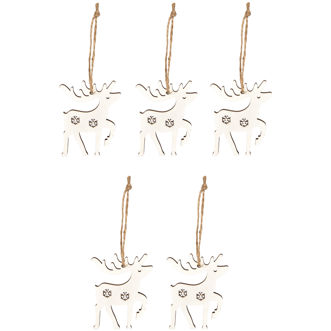 Suspensions de Noël en bois 6