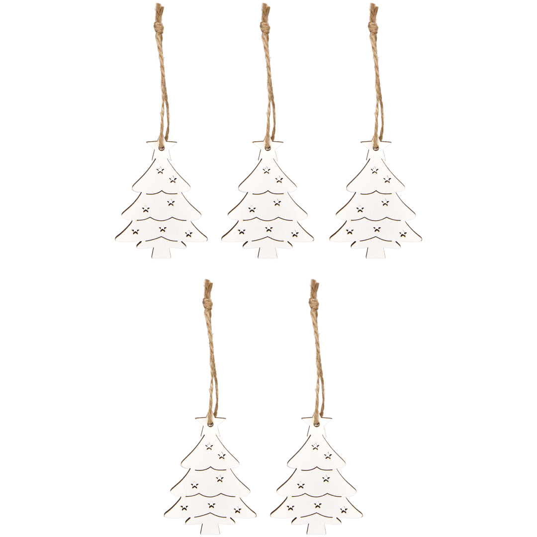 Suspensions de Noël en bois 7