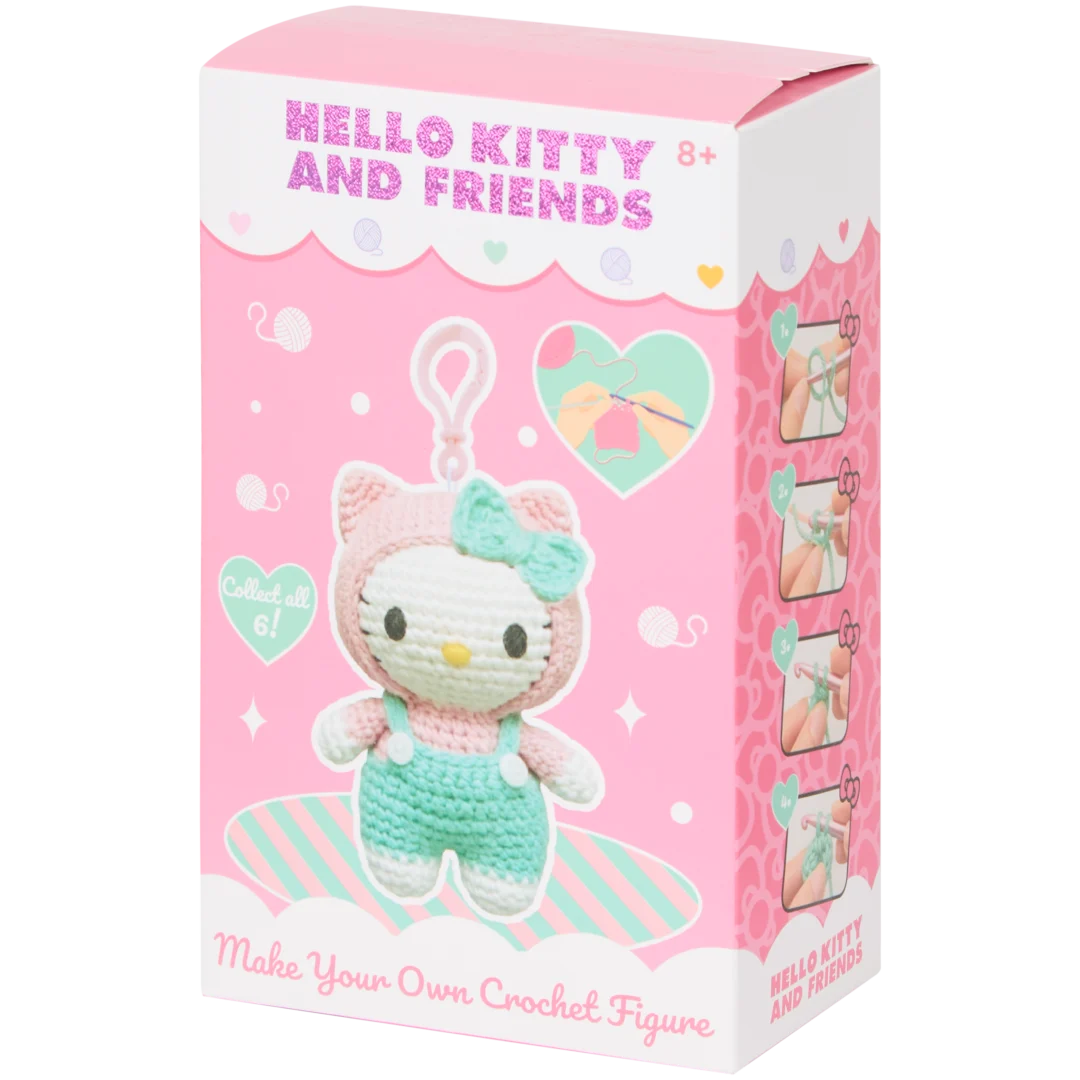 Set de ace de croșetat Hello Kitty