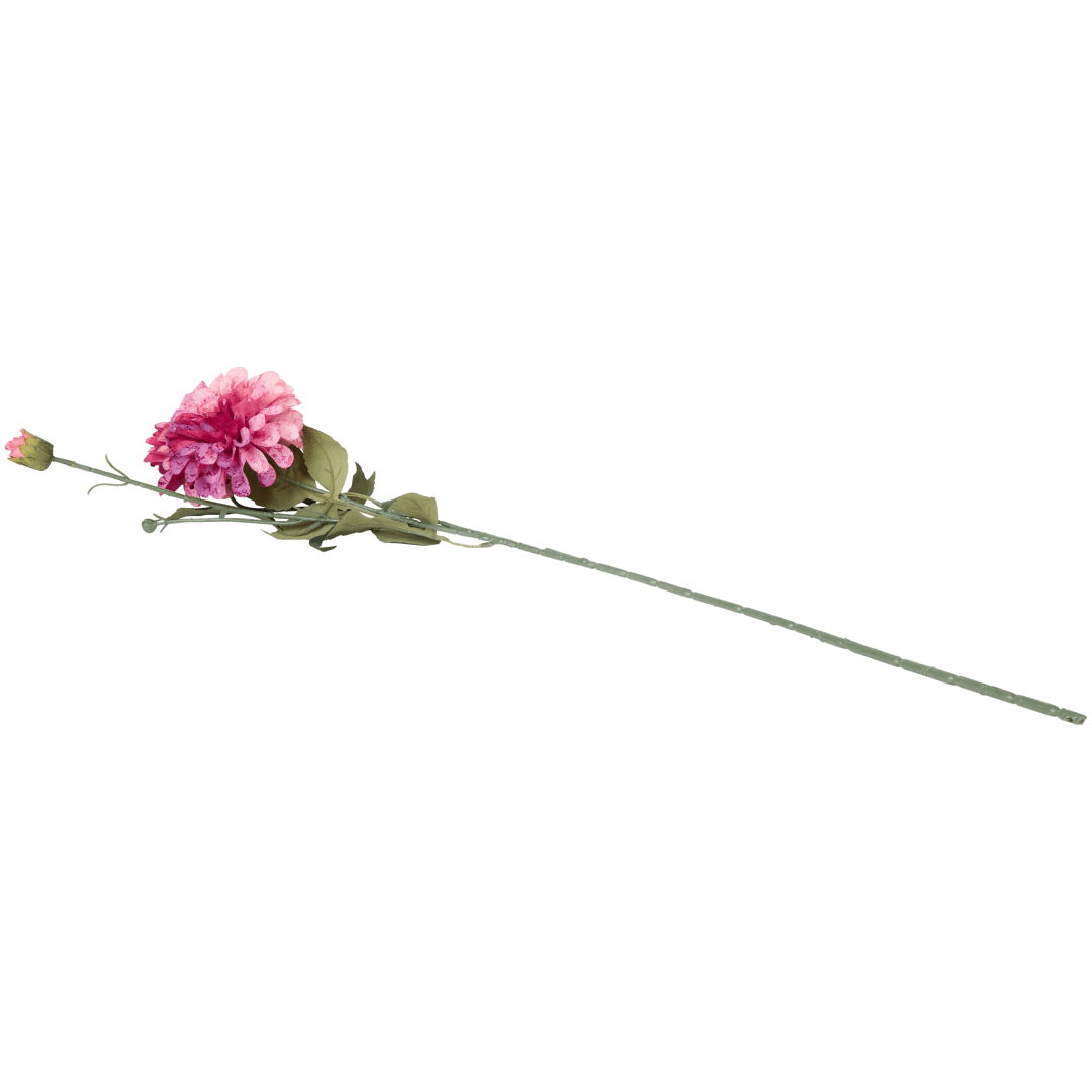 Flor artificial de dália com caule