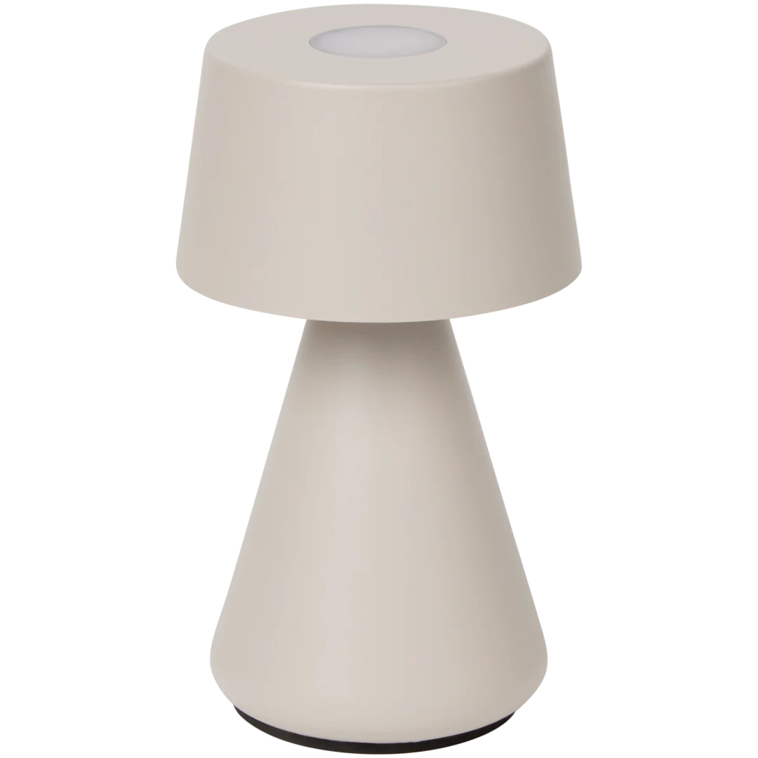 Oplaadbare metalen tafellamp