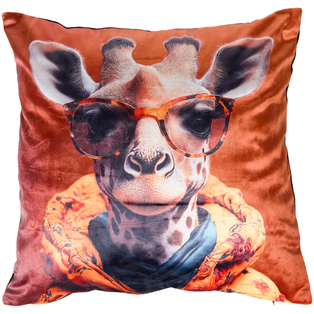 Housse de coussin motif animal