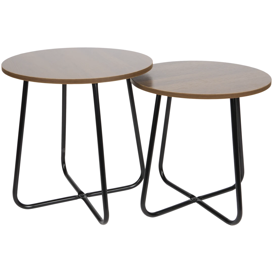 Tables d’appoint aspect bois 1