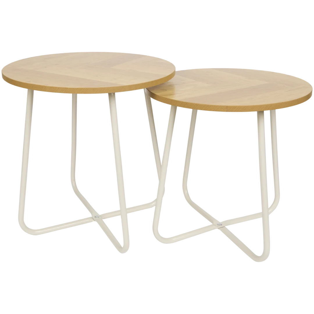 Tables d’appoint aspect bois 2