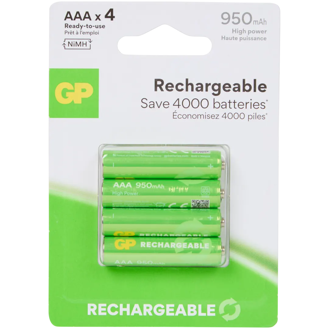 Batterie ricaricabili GP AAA