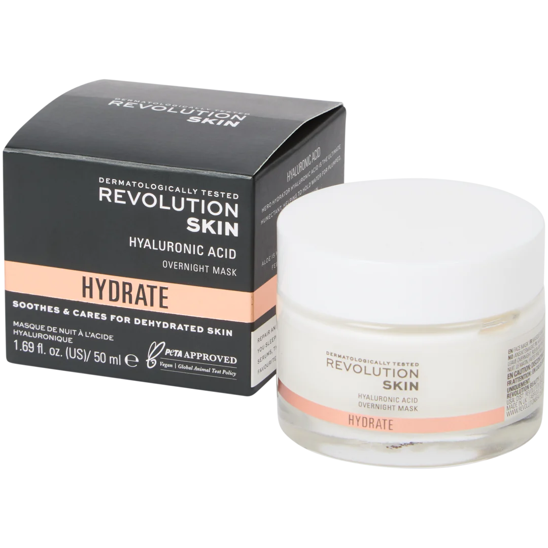 Revolution SKIN overnight gezichtsmasker Hyaluronzuur 1