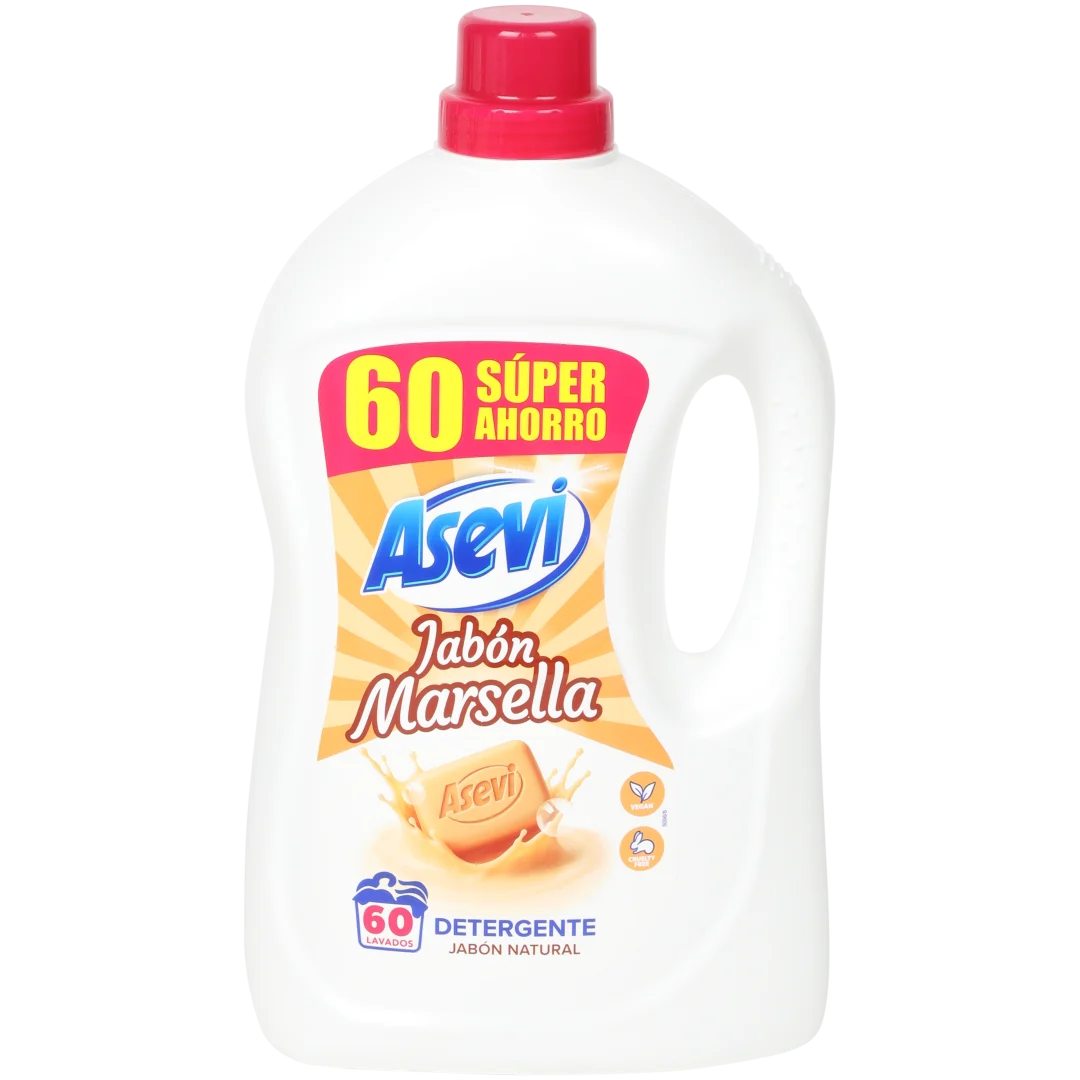 Detergente da roupa Asevi Sabão de Marselha