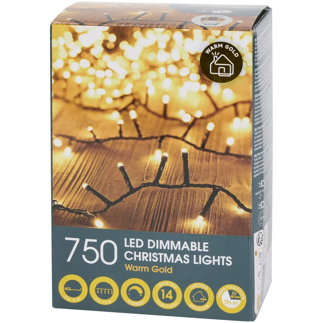 Vánoční osvětlení Luxuriance Lights Teplá zlatá