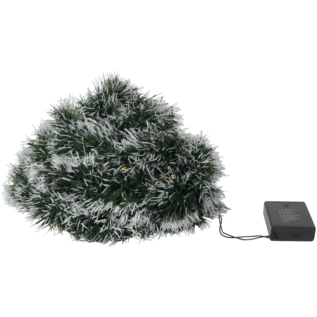 Ghirlanda di pino con LED