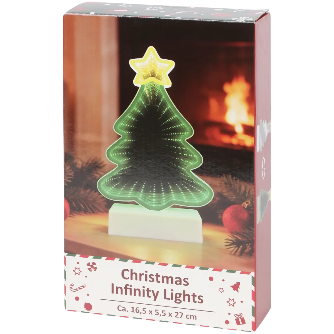 Weihnachtsfigur mit Infinity-LED-Beleuchtung