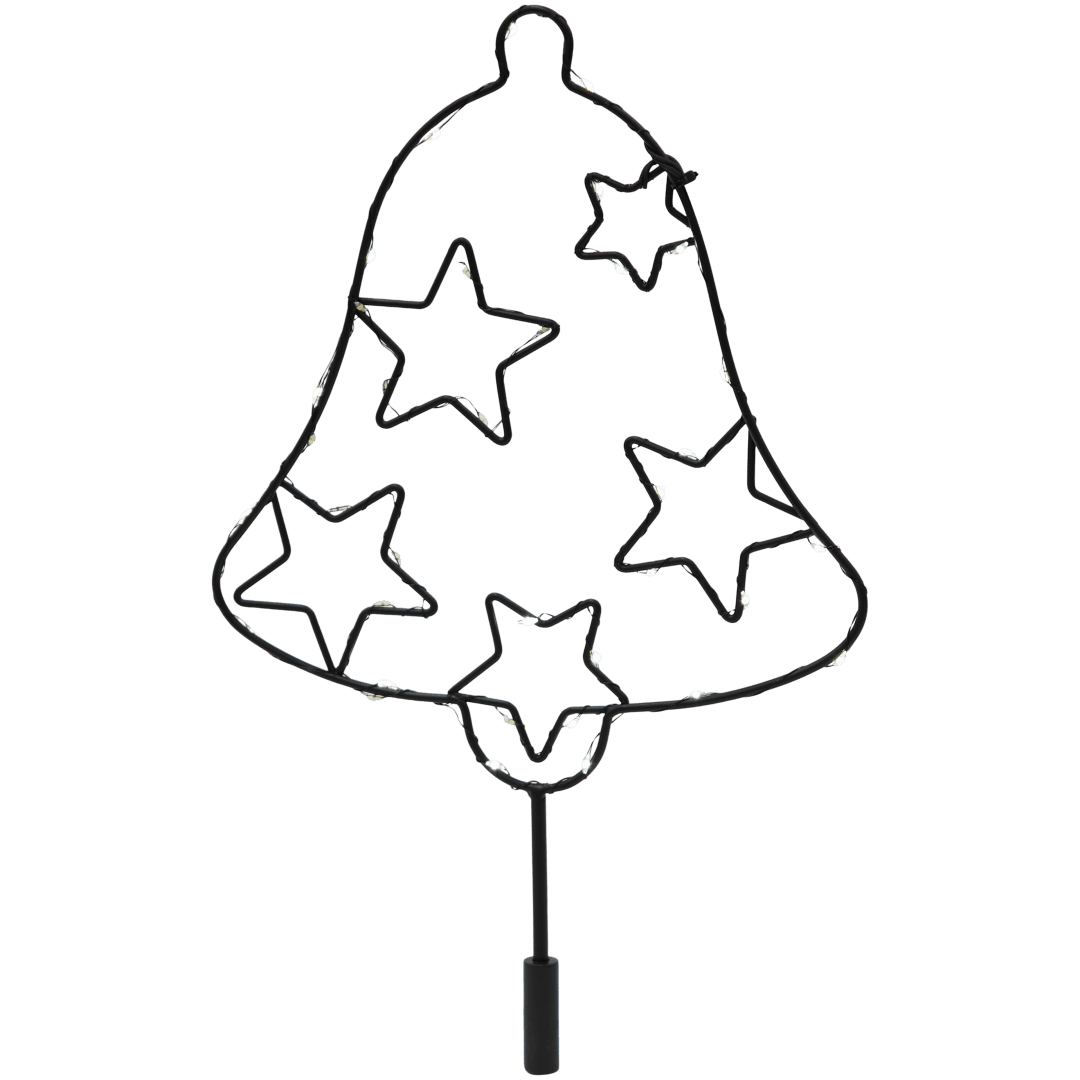 Espeto de jardim com iluminação LED móvel