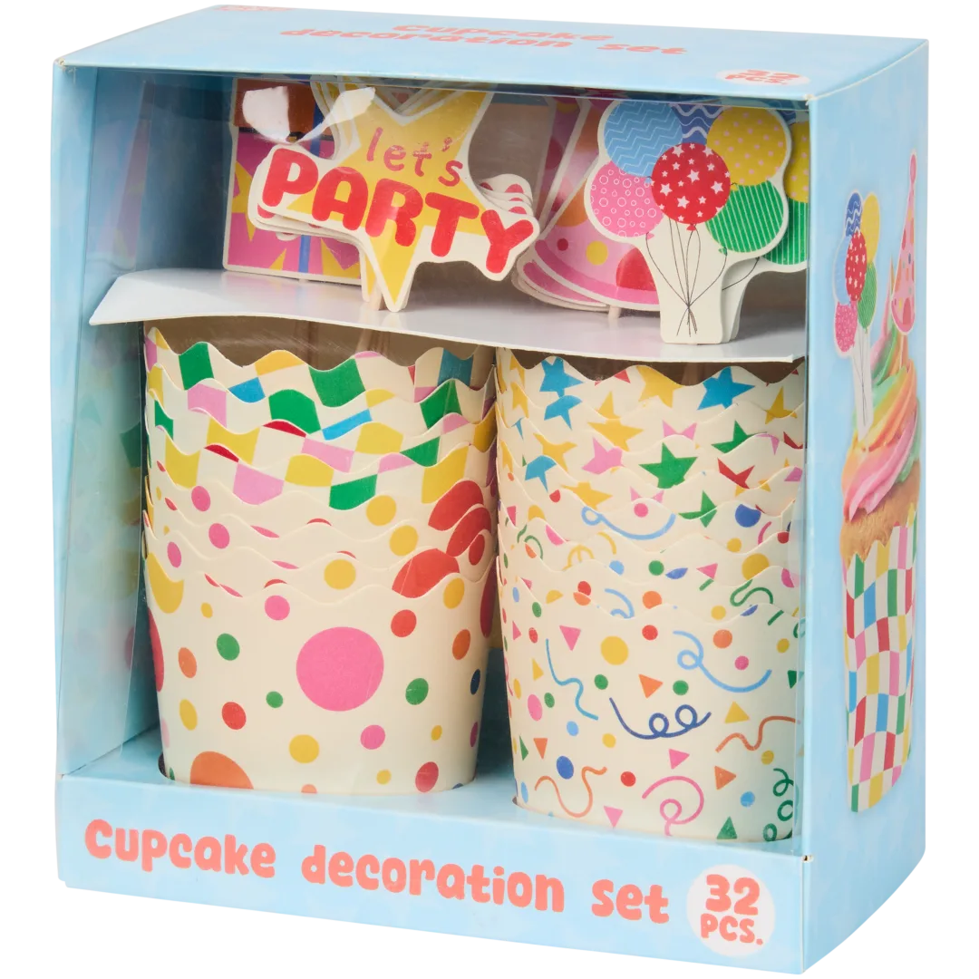 Conjunto de decoração de cupcakes