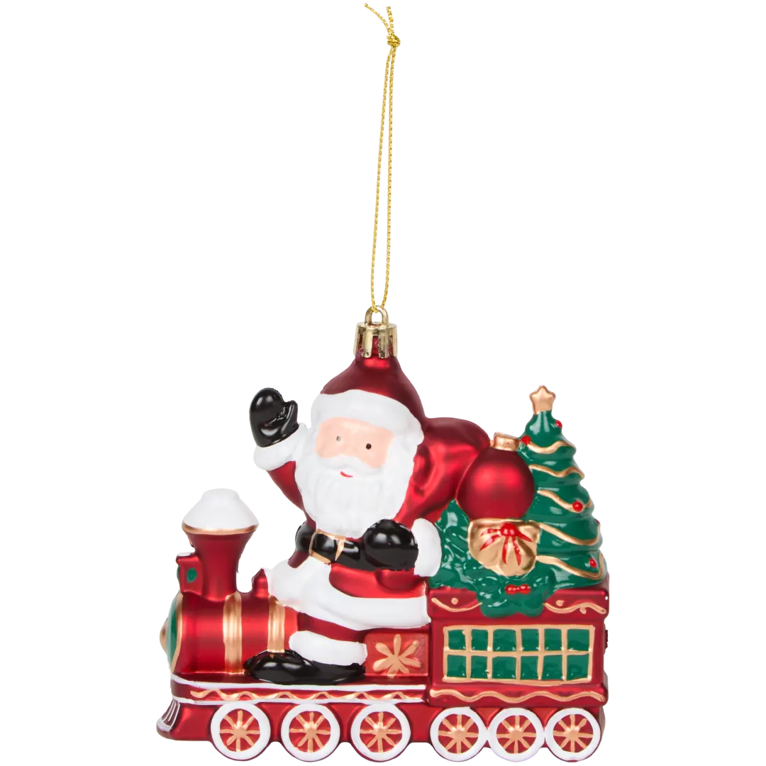 Enfeite de Natal com purpurinas