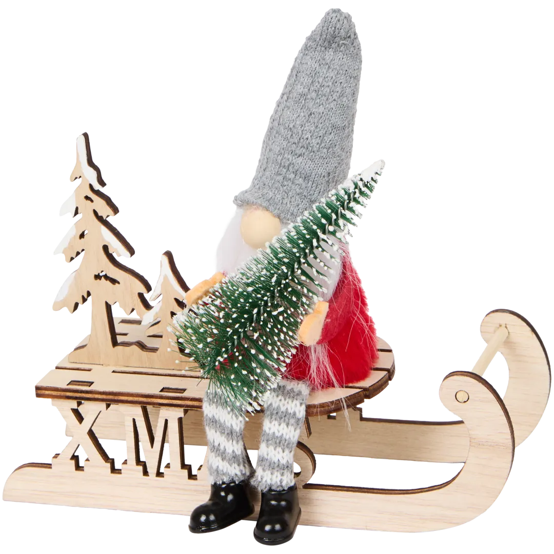 Figurine de Noël avec traîneau 3