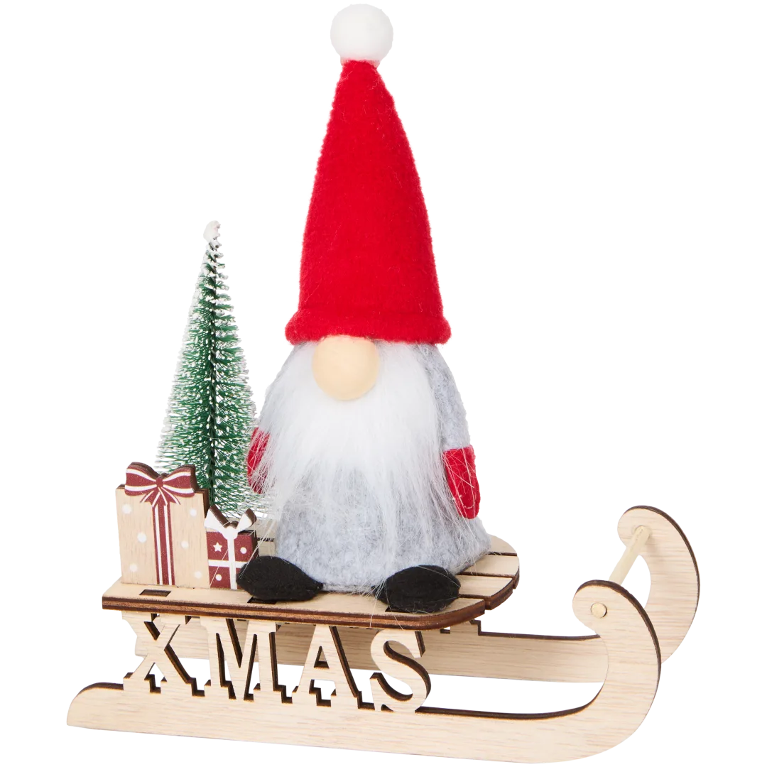 Figurine de Noël avec traîneau 1
