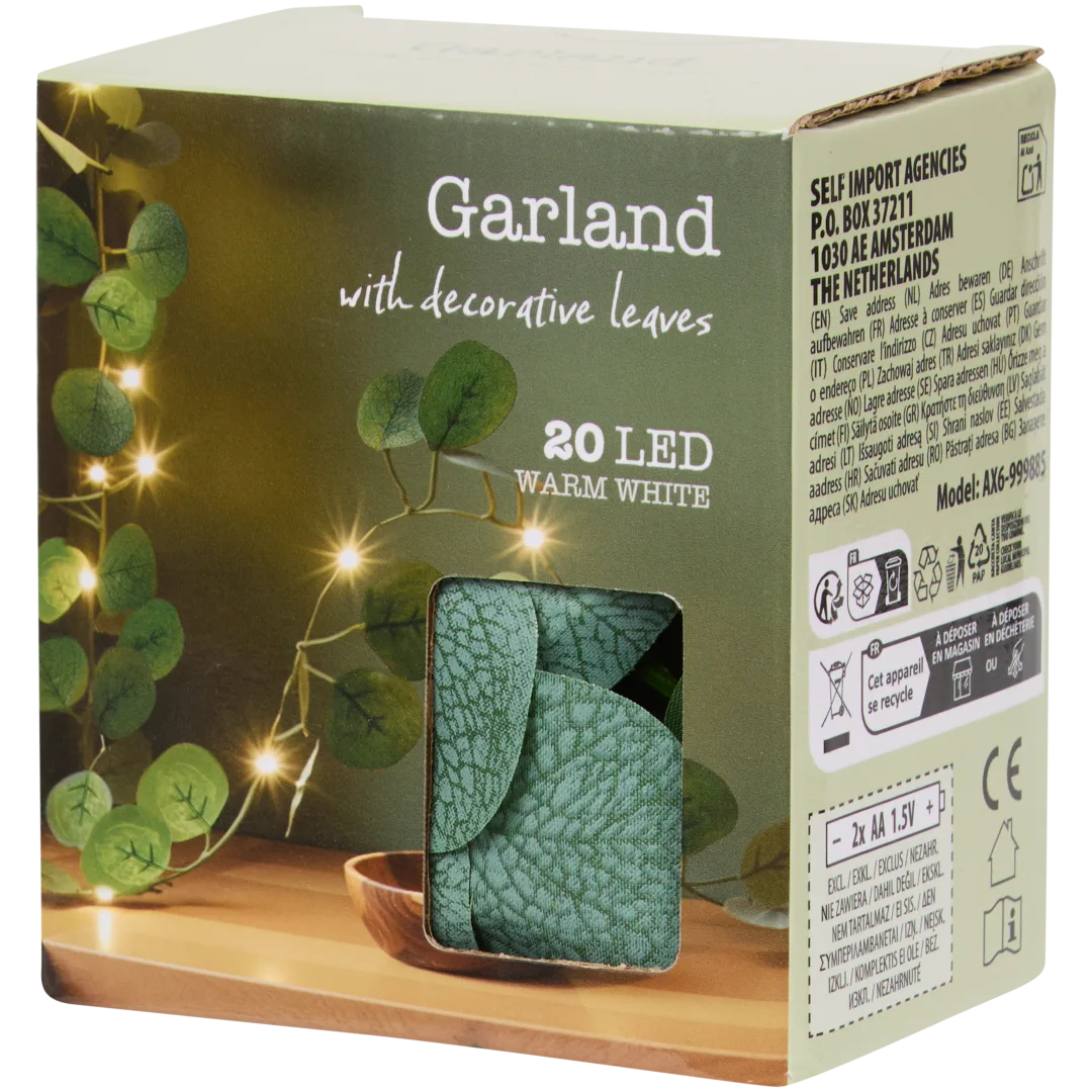 LED-Eukalyptus-Lichterkette