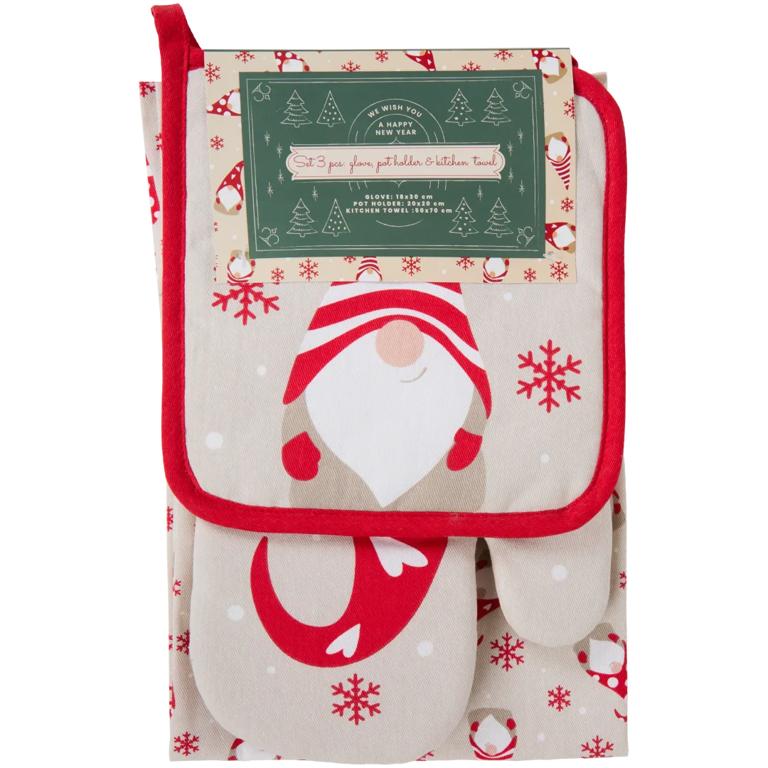 Conjunto de têxteis de cozinha de Natal