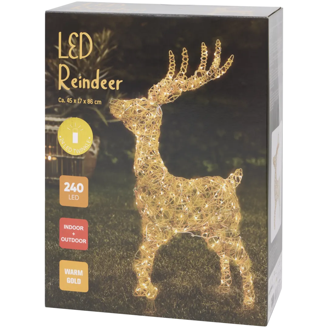 LED-Rentier-Weihnachtsdeko