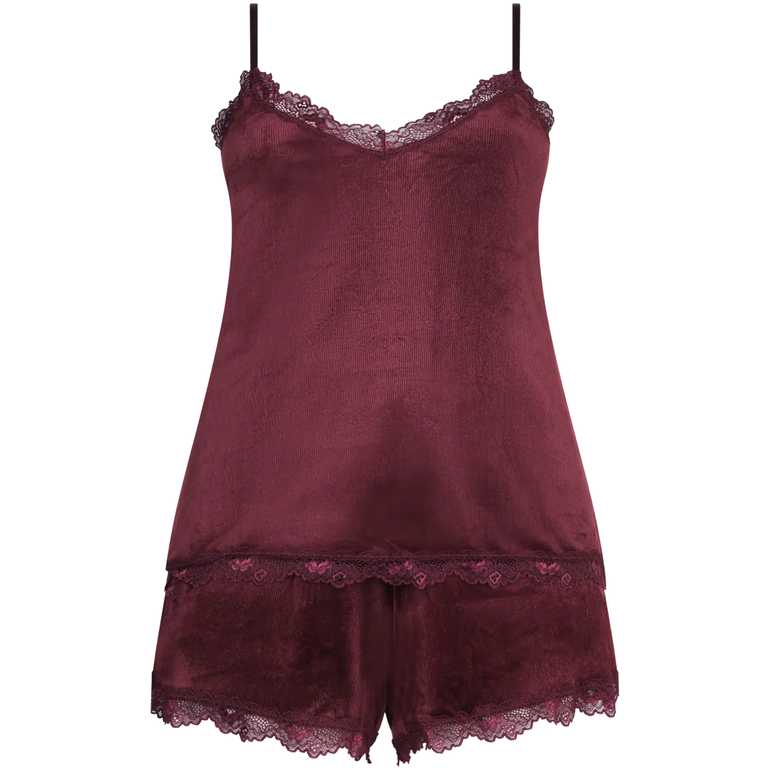 Pijama scurtă reiată 2