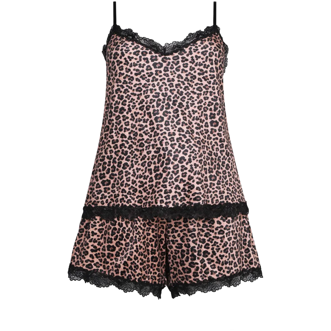 Pijama scurtă reiată 1