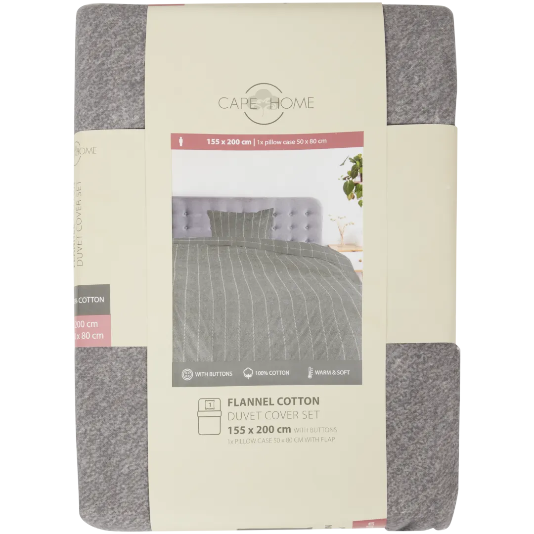 Set copripiumino in flanella Cape Home 1