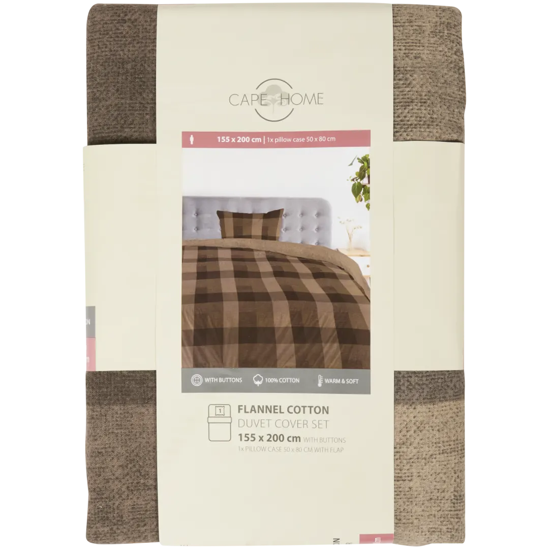 Set copripiumino in flanella Cape Home 4